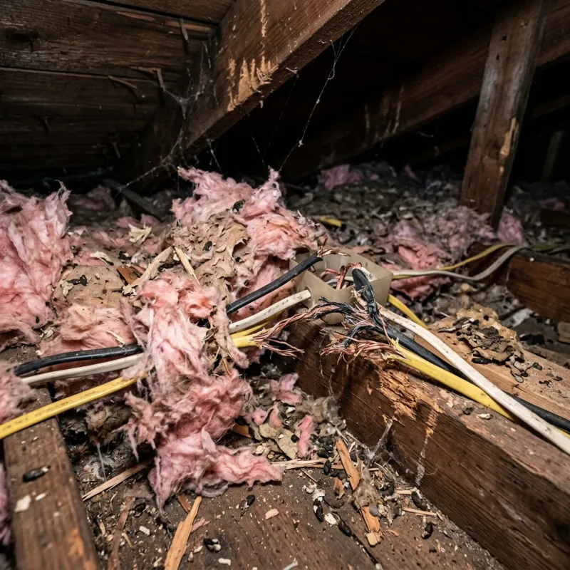 Technicians assessing a Garden City property for a large animal recovery